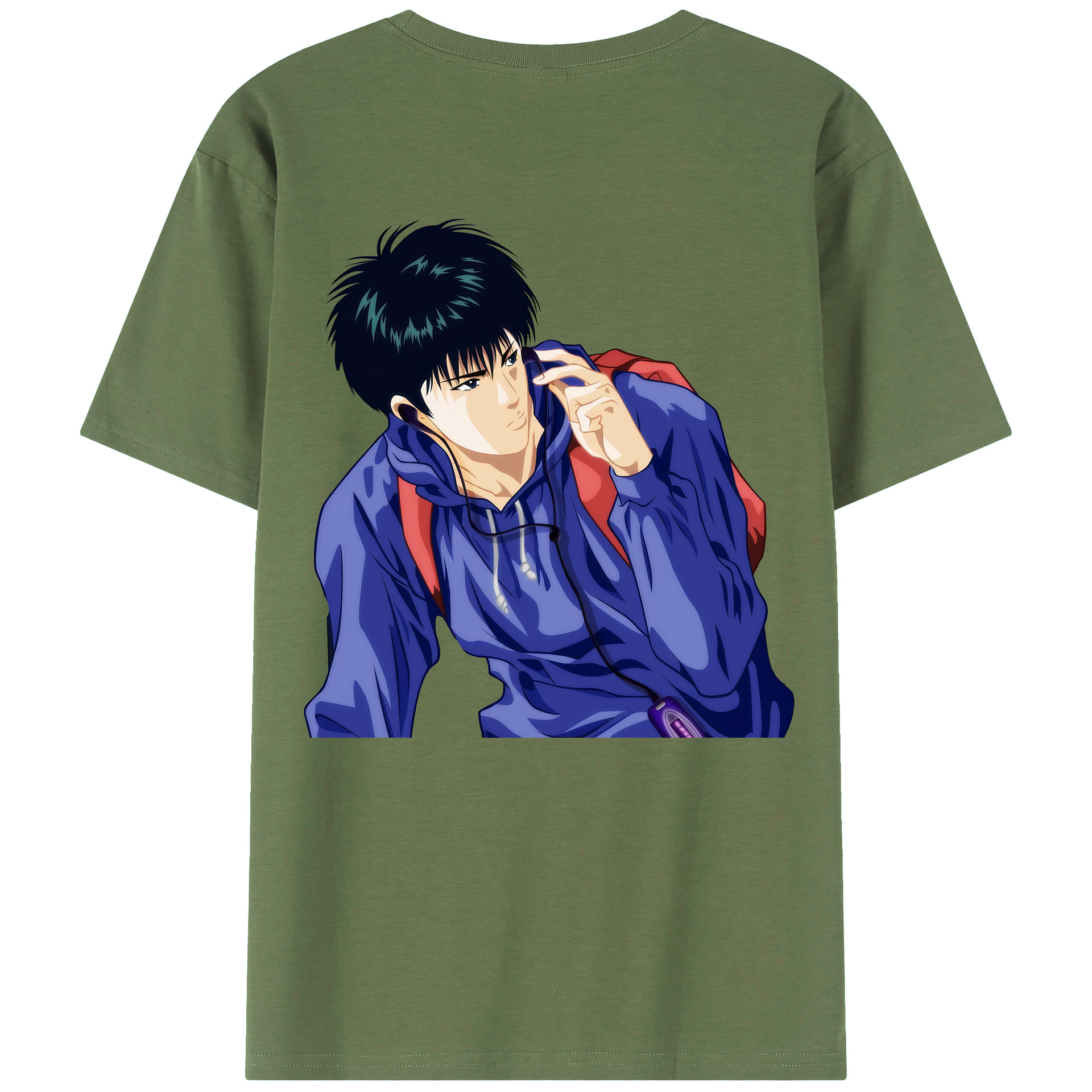 （画像用） SLAM DUNK／スラムダンク 綿100％ メンズ半袖Tシャツ（バックプリント） 通気性